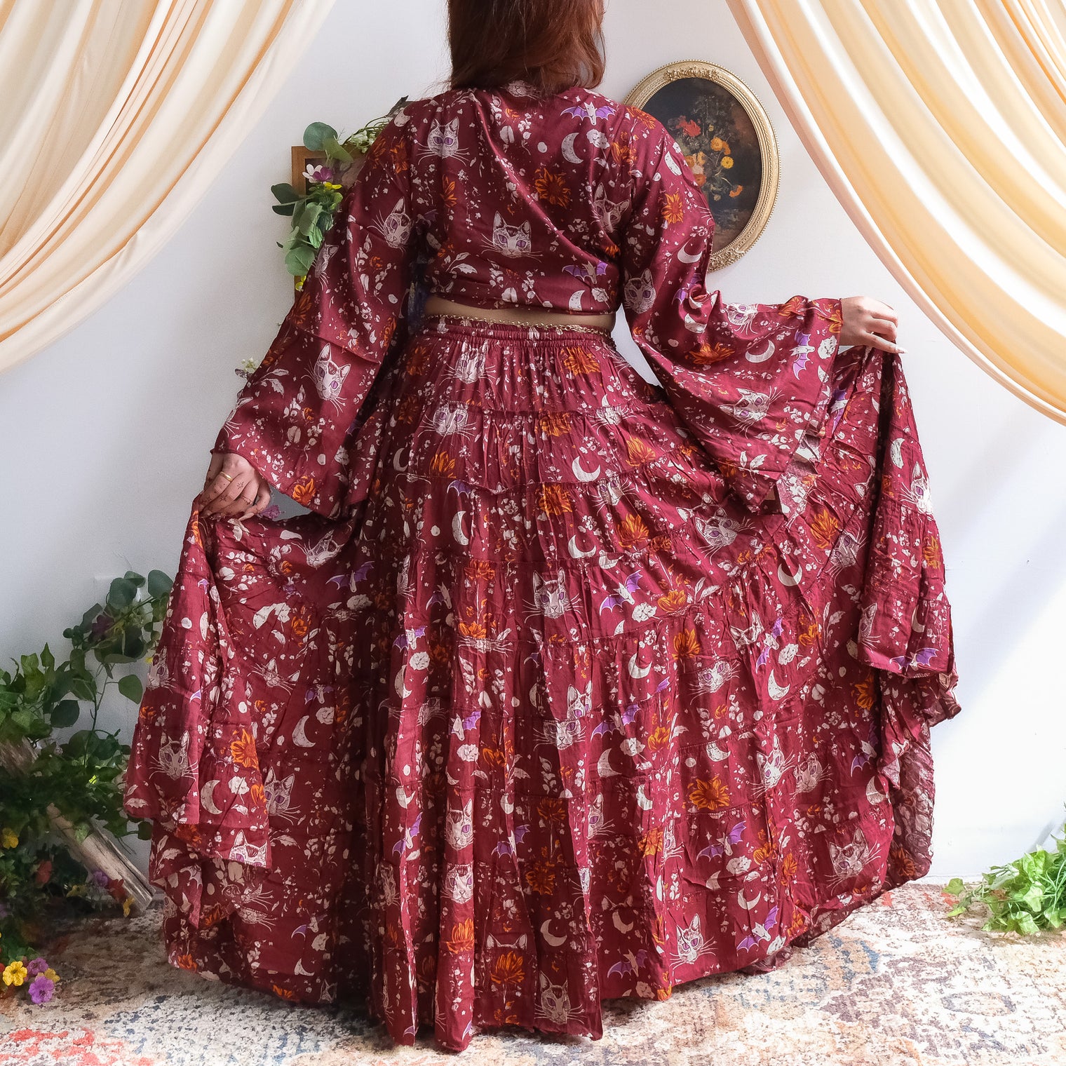 Luna Mystic Witchy Skirt and Bell Sleeve Top