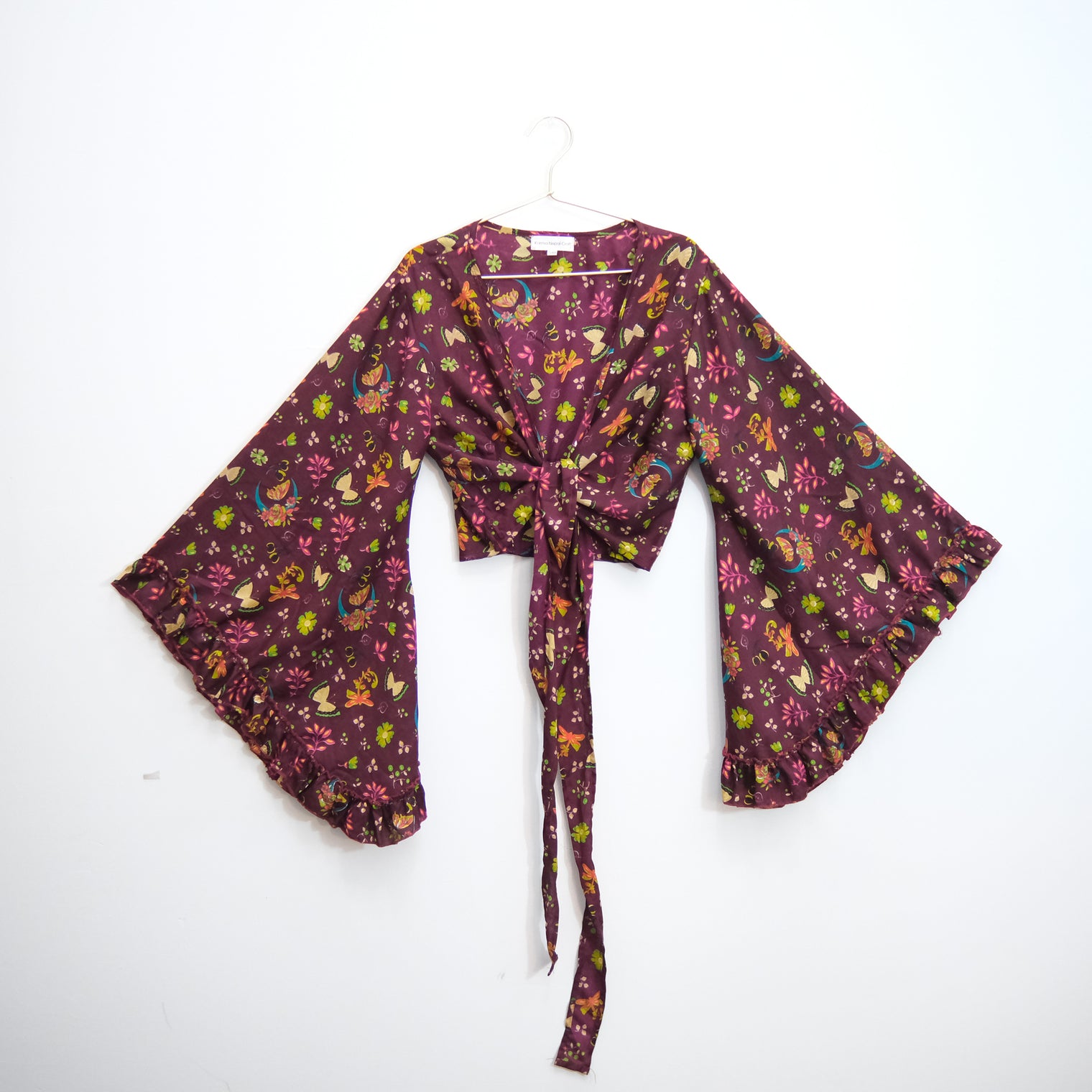 Fairy Garden Butterfly Wrap Top