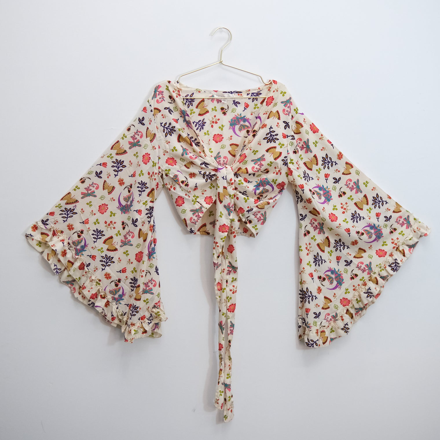 Fairy Garden Butterfly Wrap Top