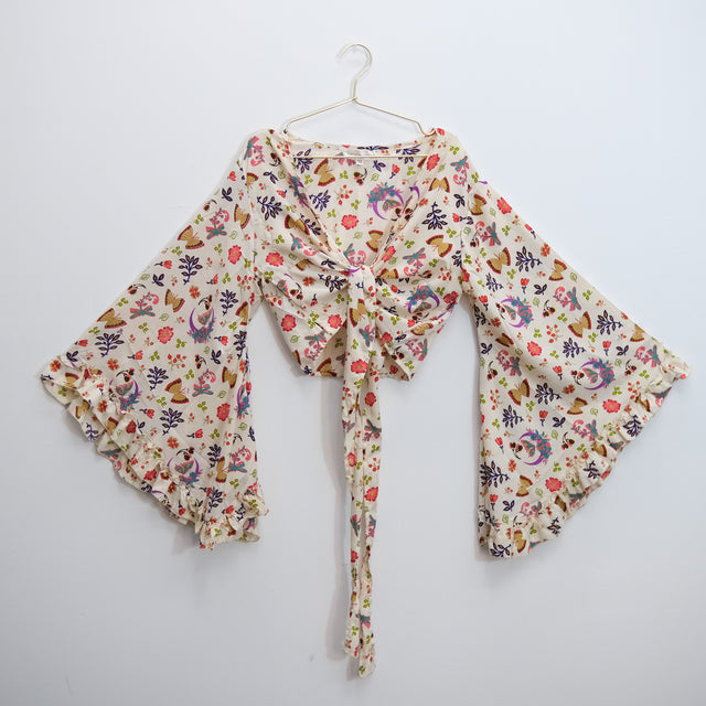 Fairy Garden Butterfly Wrap Top