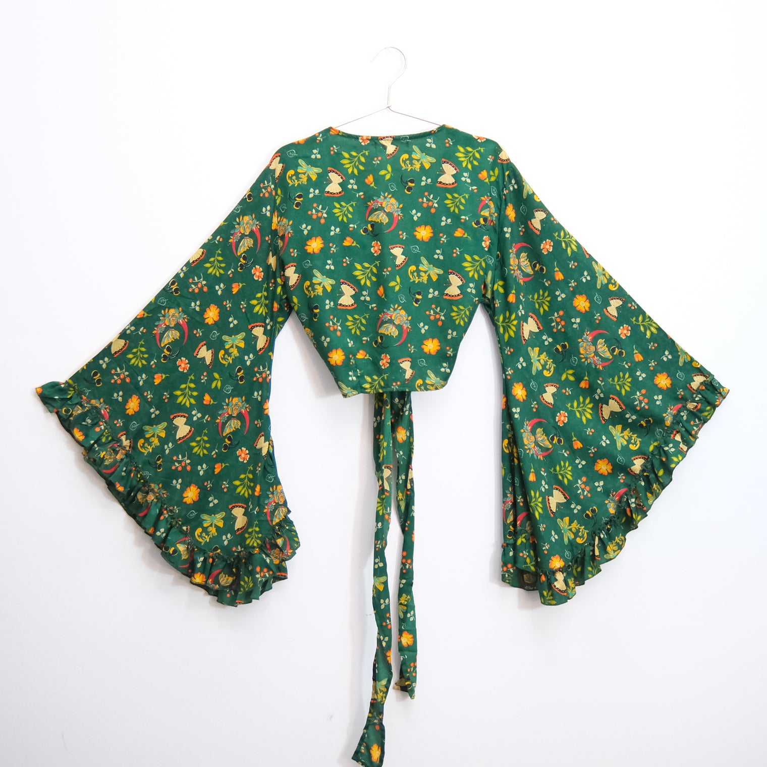 Fairy Garden Butterfly Wrap Top