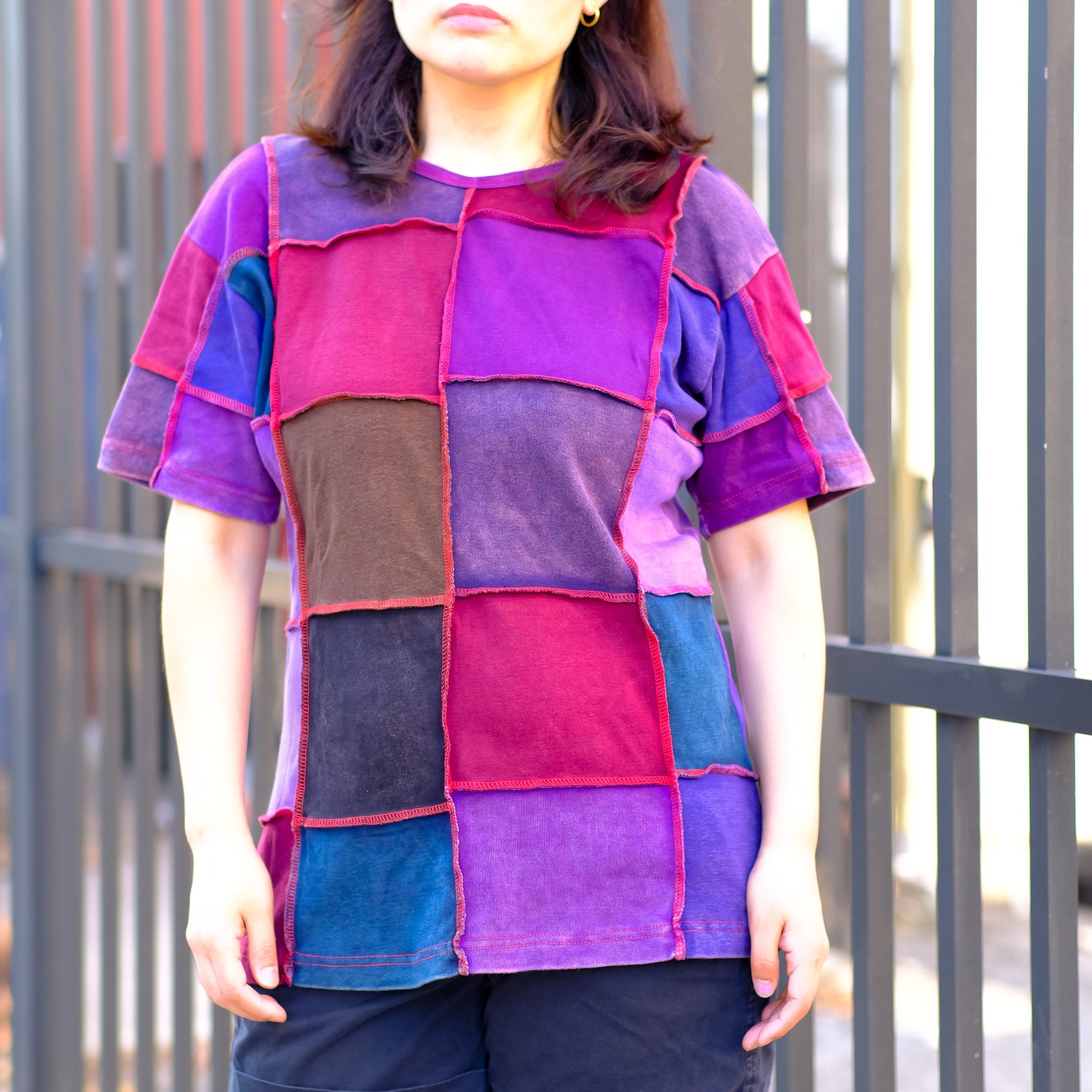 Patchwork Unisex Cotton Top