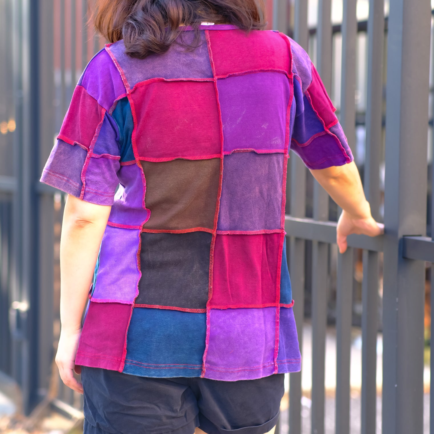 Patchwork Unisex Cotton Top