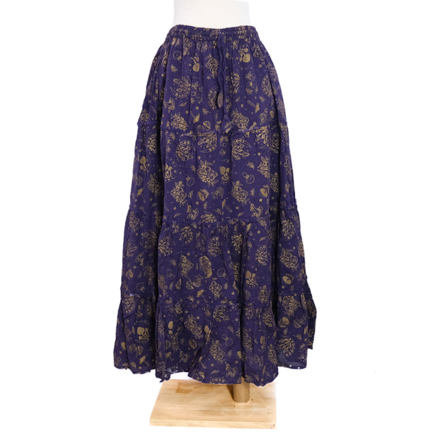 Enchanted Forest Mushroom Maxi Skirt