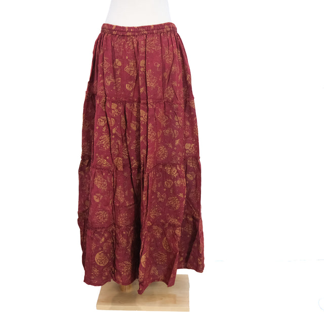 Enchanted Forest Mushroom Maxi Skirt