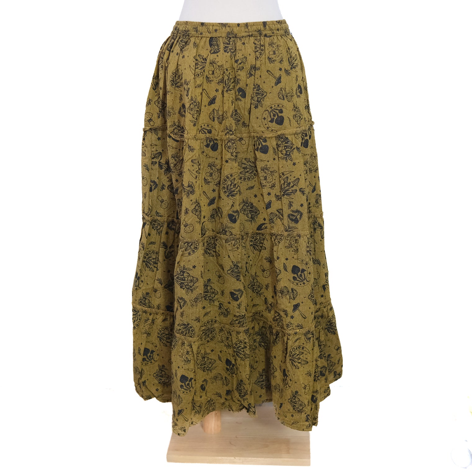 Enchanted Forest Mushroom Maxi Skirt