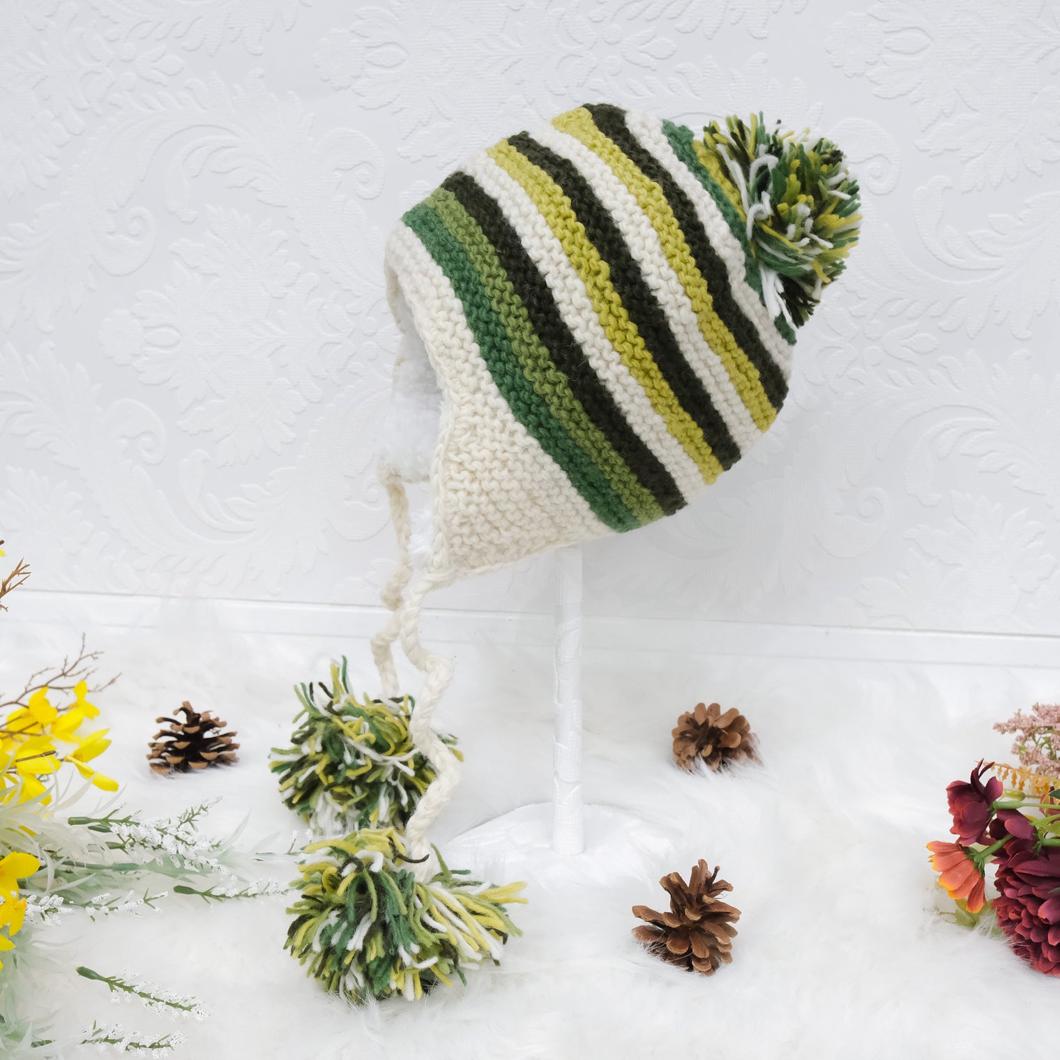 HandKnit Woolen Bobble Hat