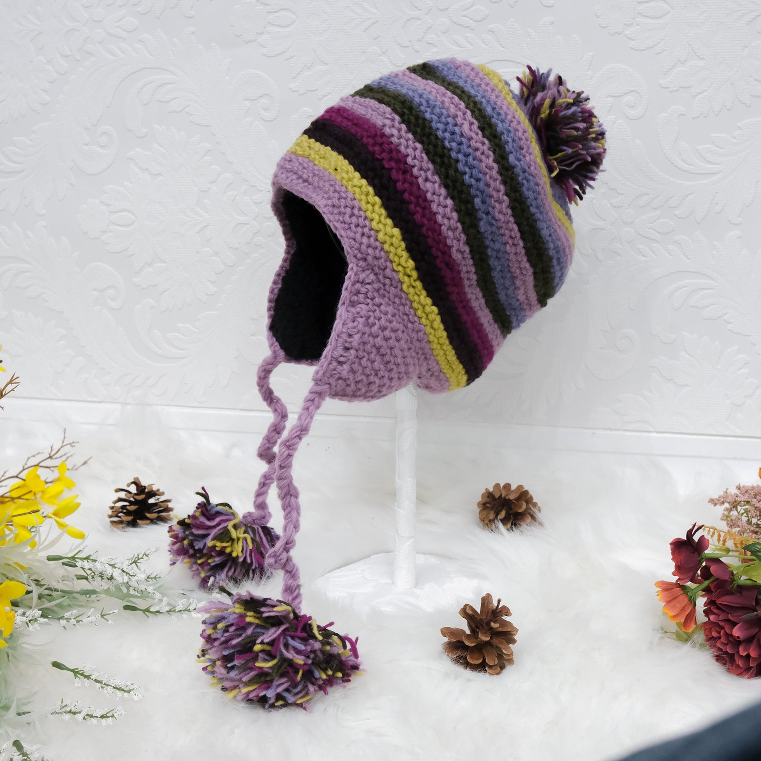 HandKnit Woolen Bobble Hat