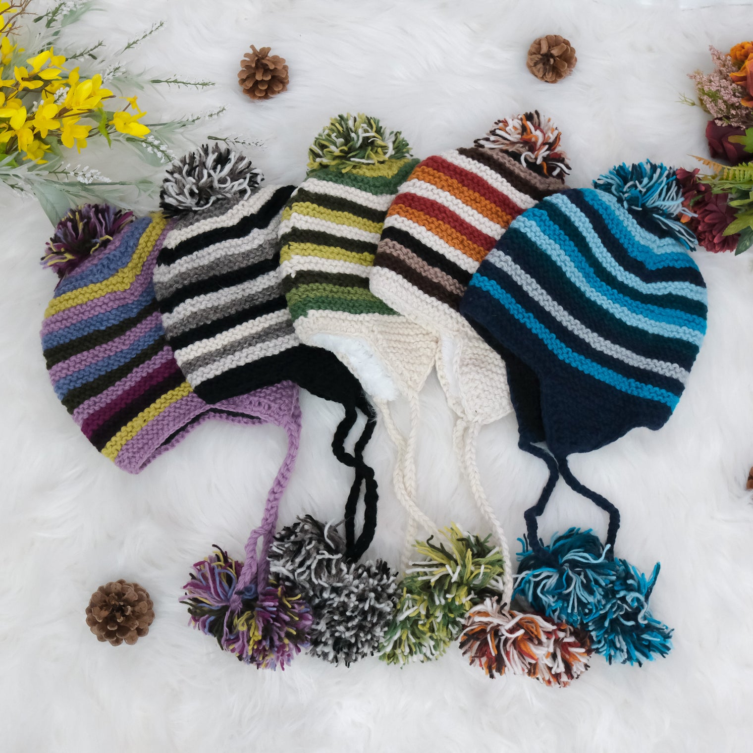 HandKnit Woolen Bobble Hat