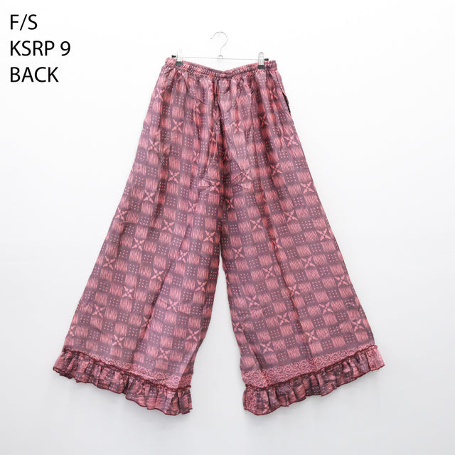 Handmade Recycled Sari Wide Leg Pants