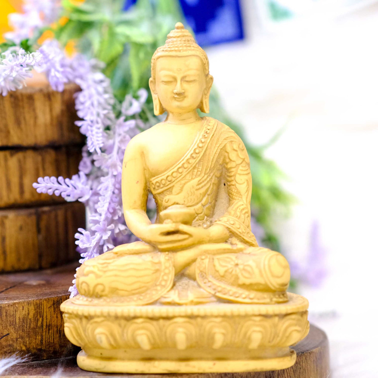 Handcarved Meditation Buddha Statue