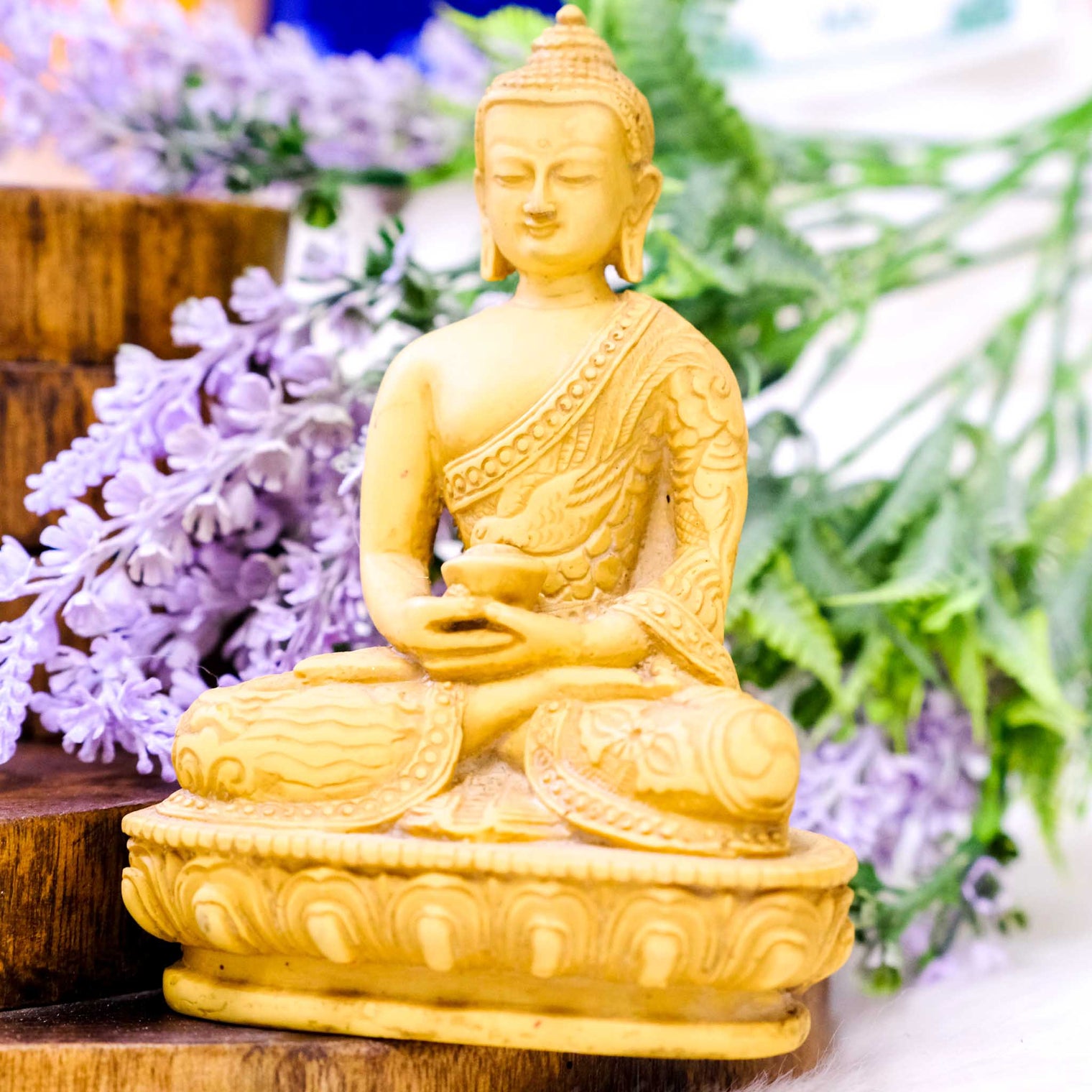 Handcarved Meditation Buddha Statue