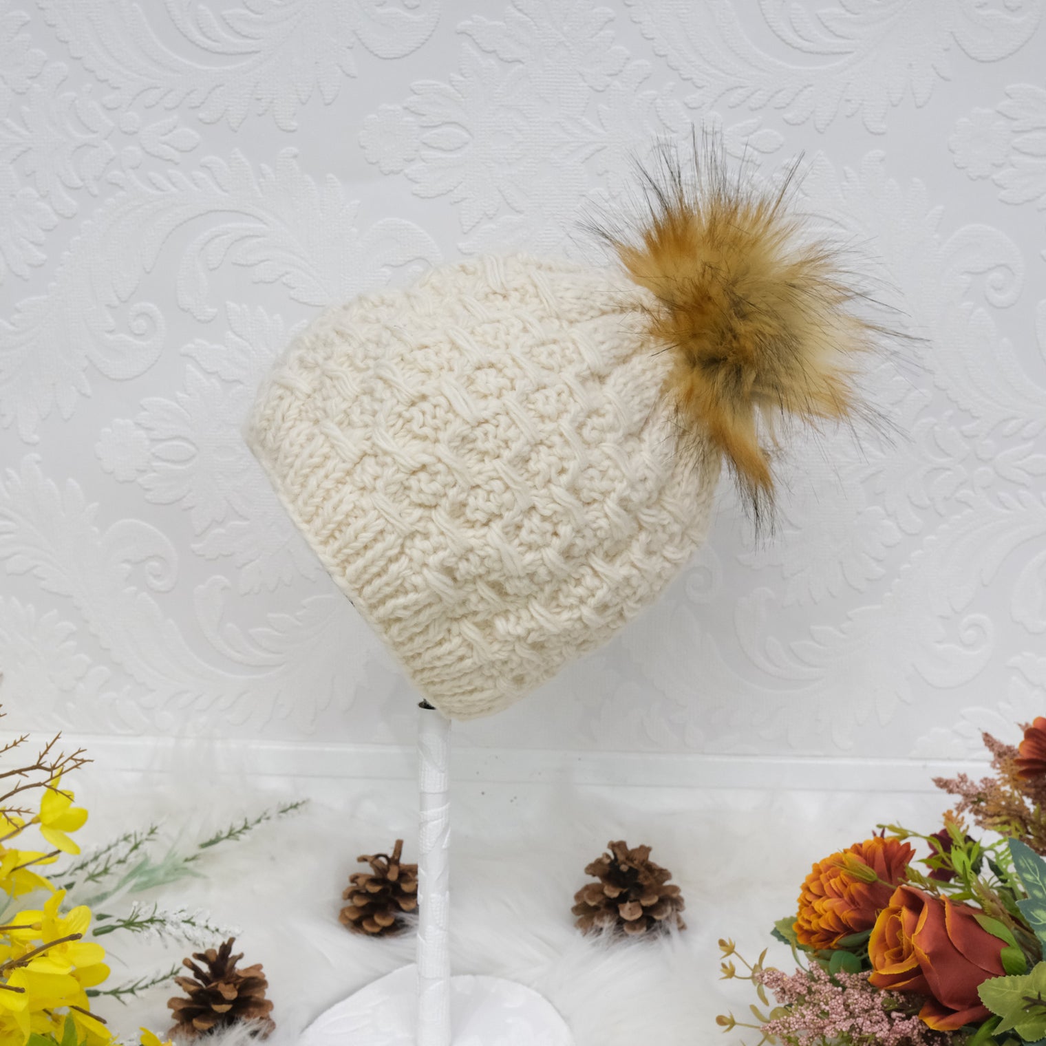 Warm Winter Woolen Hat with Fleece Lining