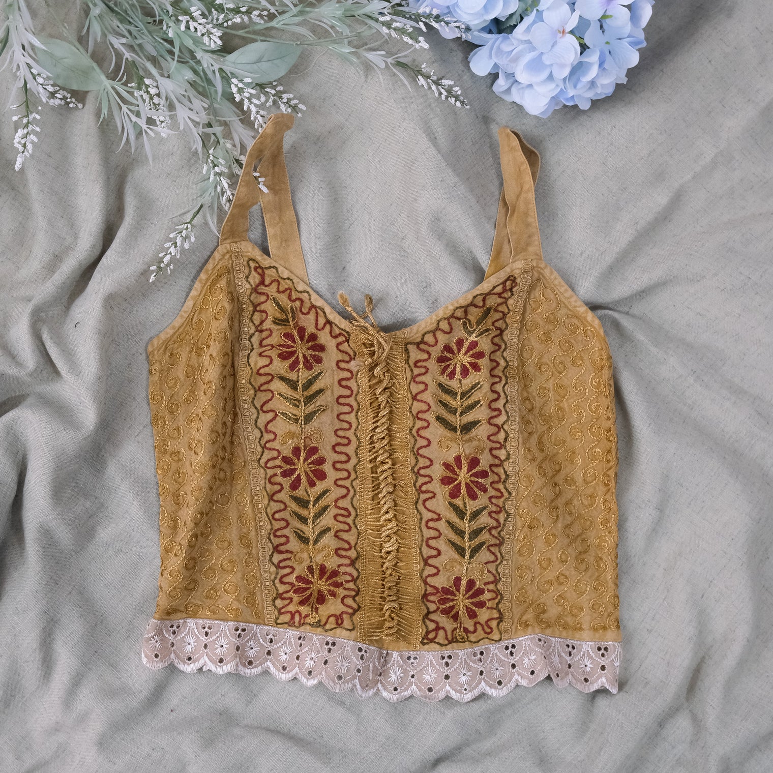 Embroidered Lace Top