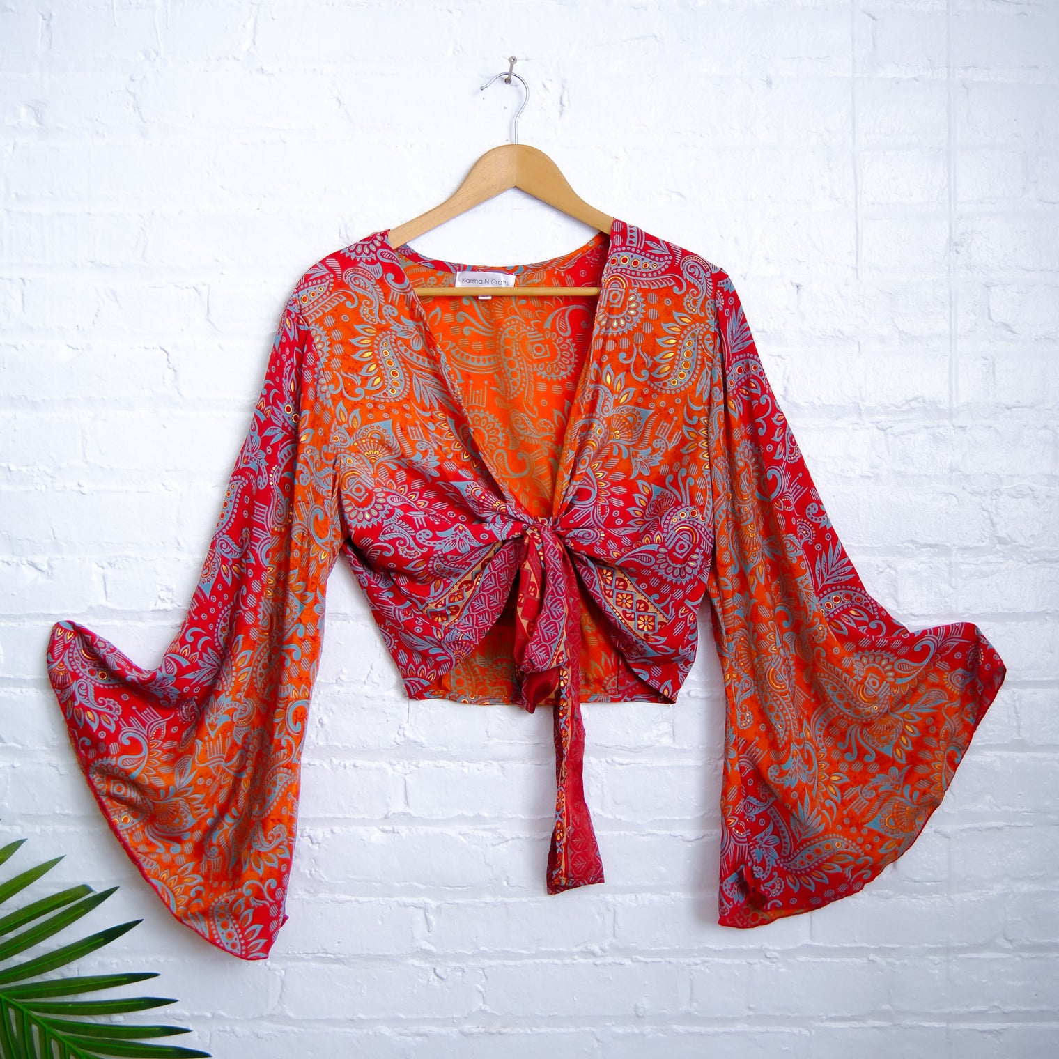 Paisley Boho Wrap Top