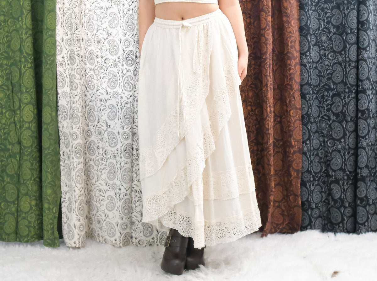 Boho Lace Maxi Skirt