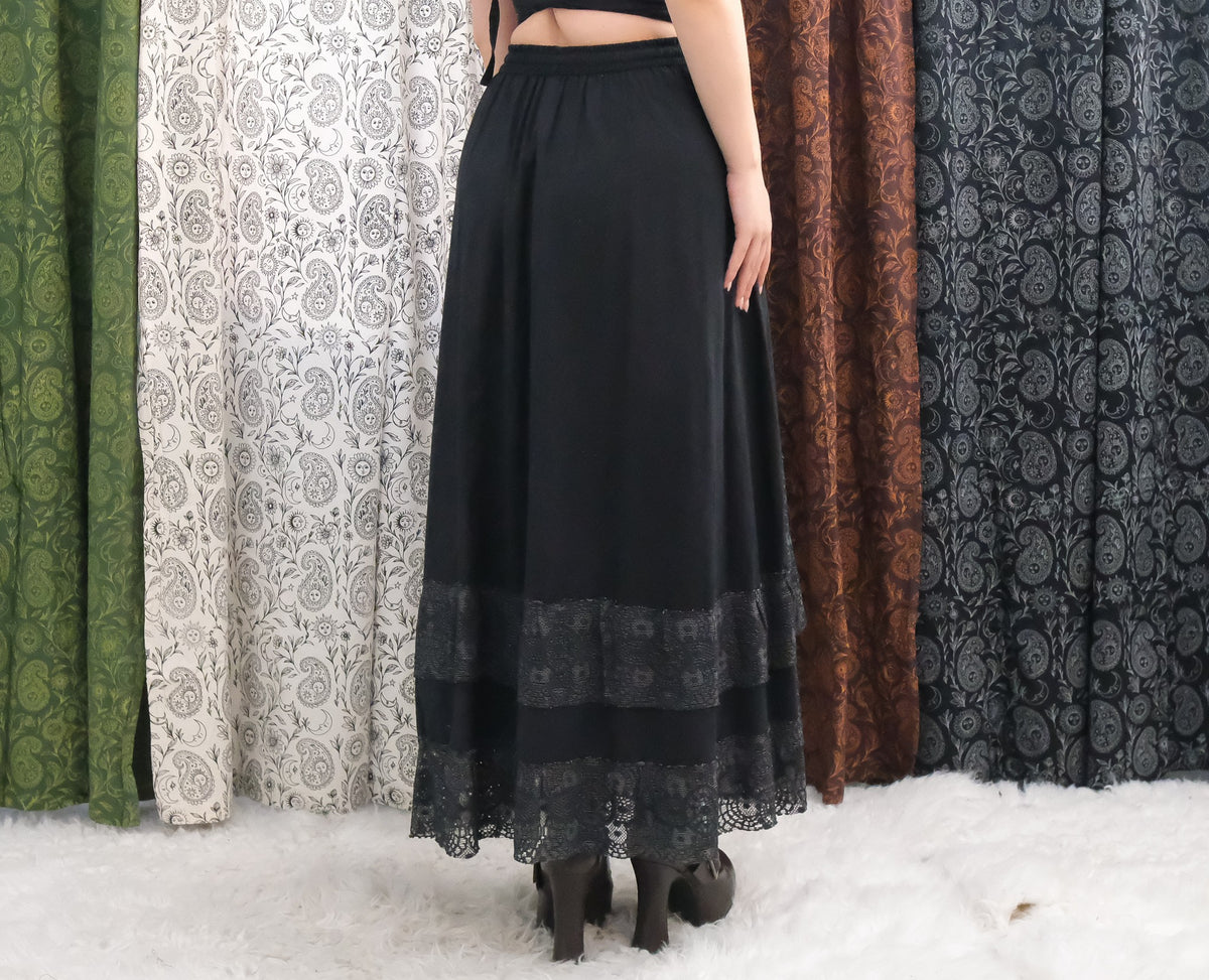 Boho Lace Maxi Skirt