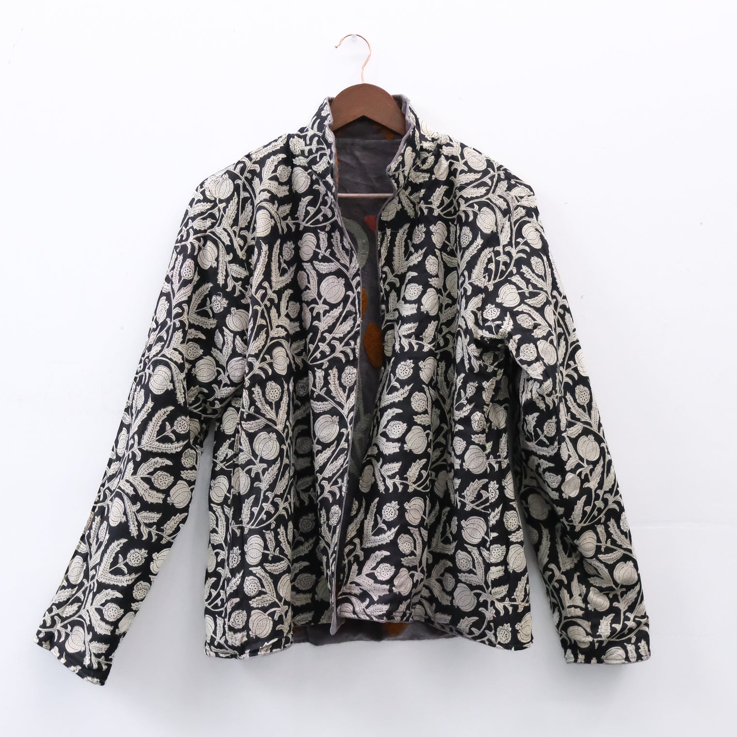 Handmade Embroidered Velvet Reversible Jacket