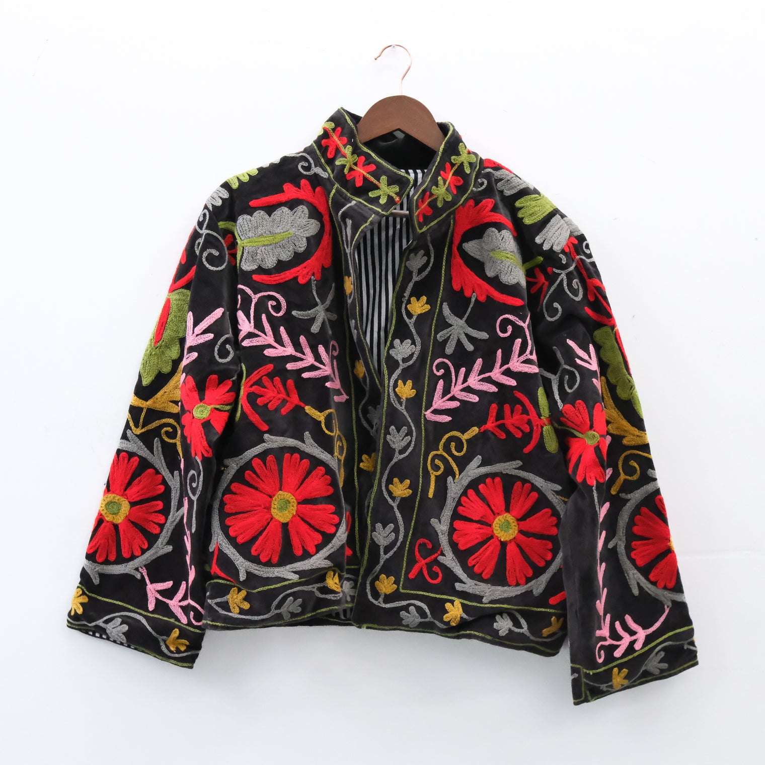One of a Kind Velvet Embroidery Jacket