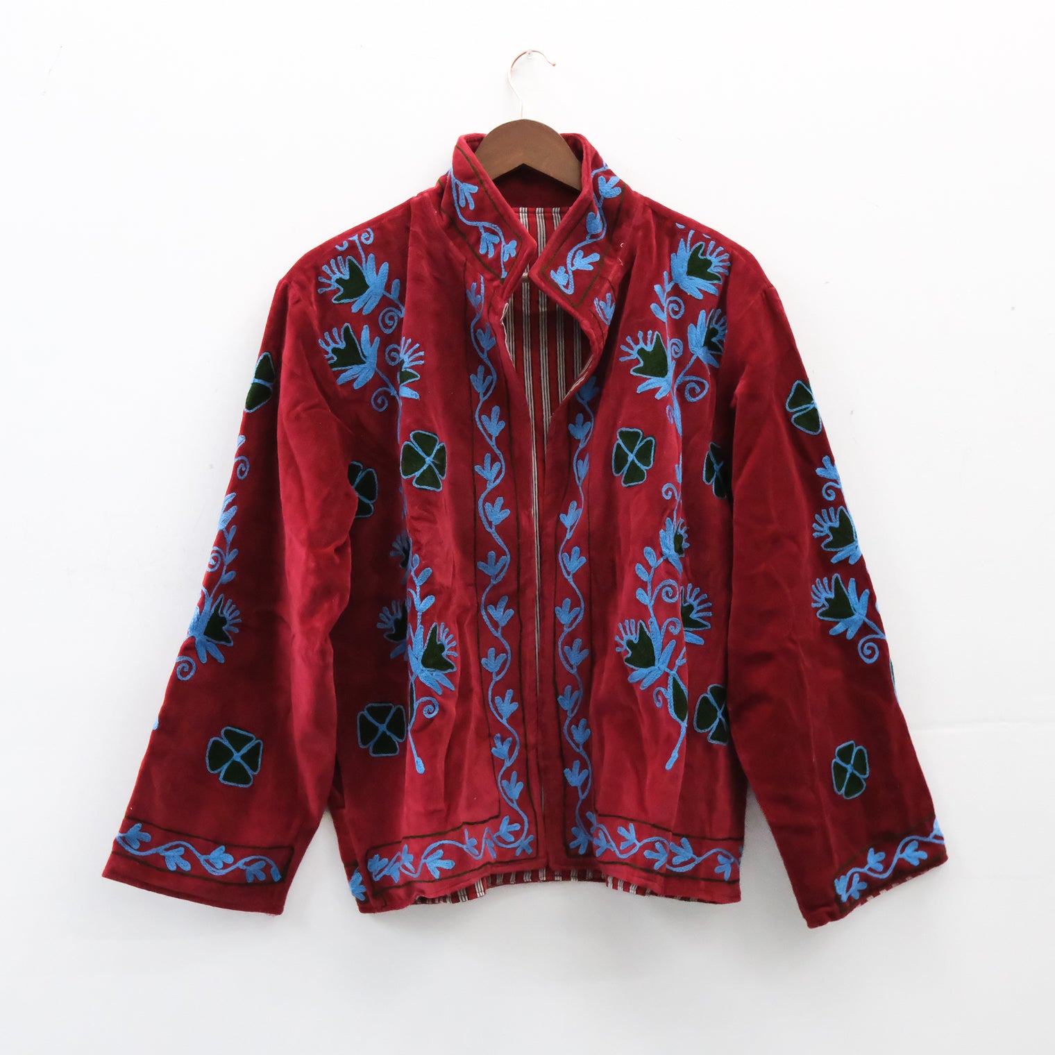 Reversible Velvet Embroidery Jacket
