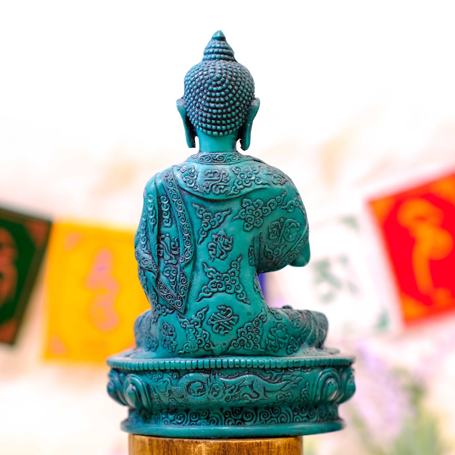 7" Handmade Blessing Buddha Statue