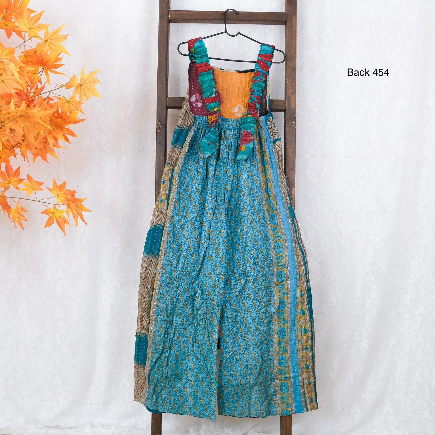 Kantha Wide Leg Boho Jumpsuit