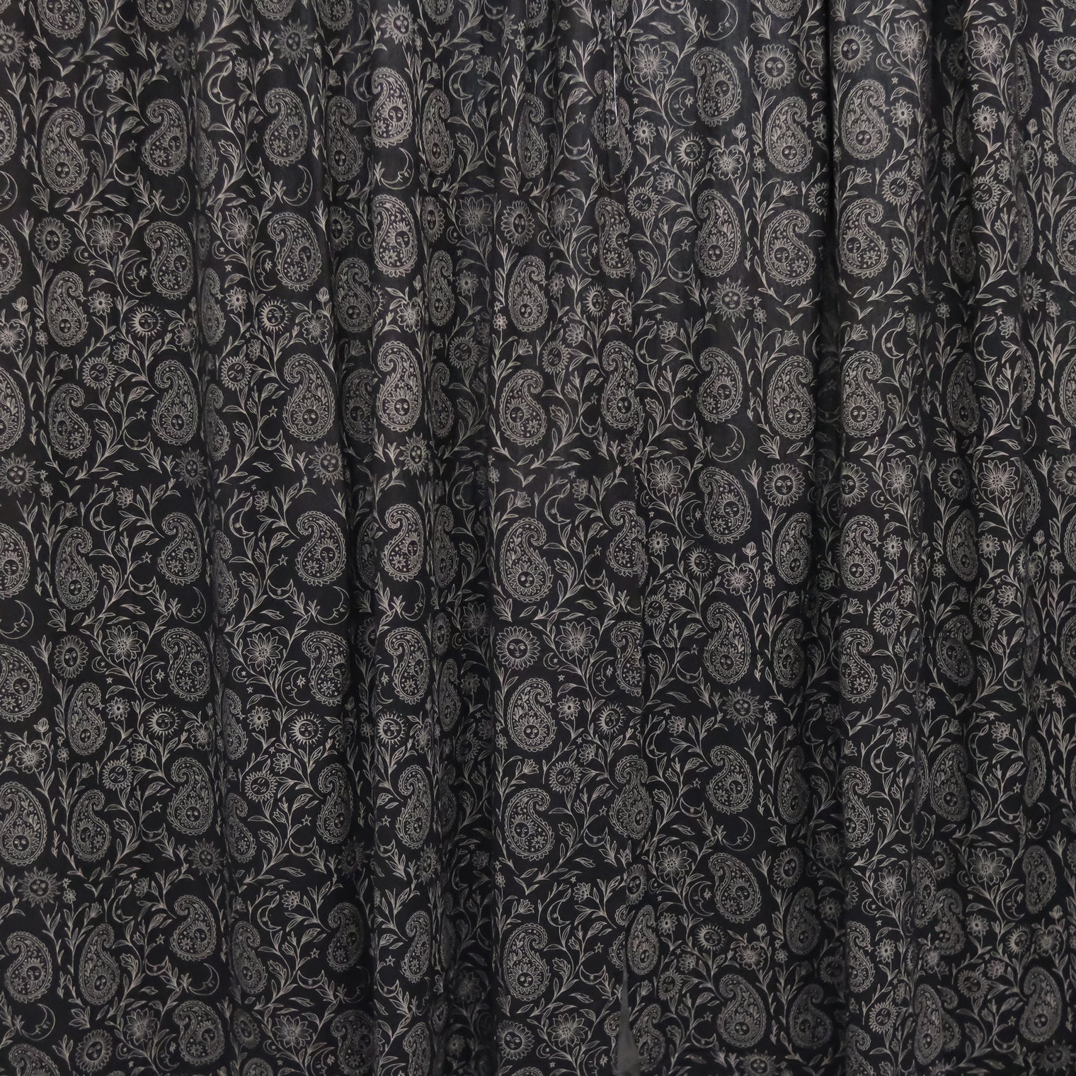 Boho Paisley Cotton Curtains