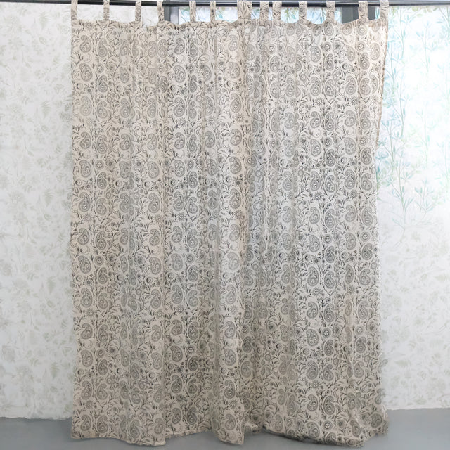 Boho Paisley Cotton Curtains