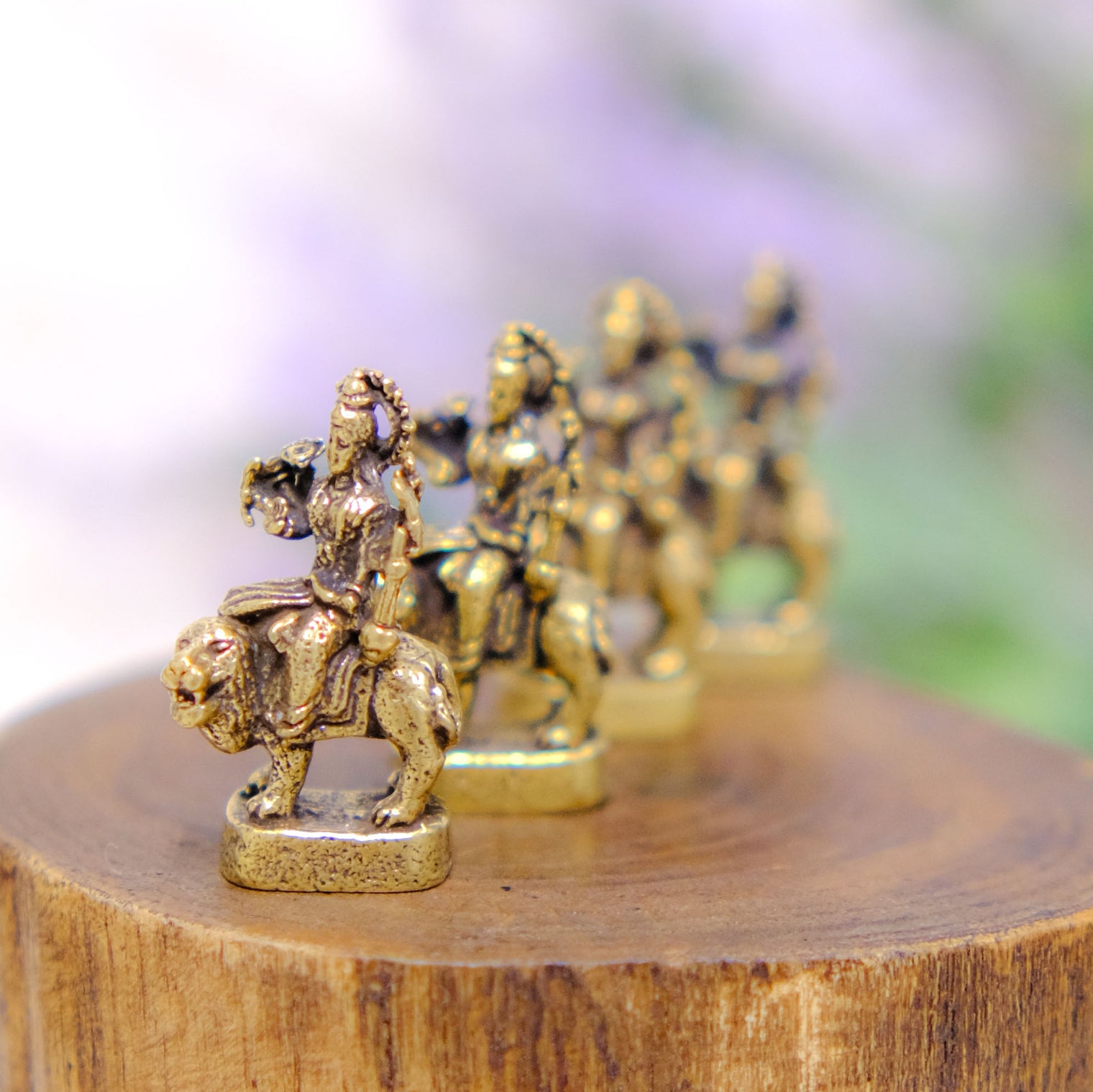 Handmade Brass Durga Statue, Goddess of Protection and Positivity