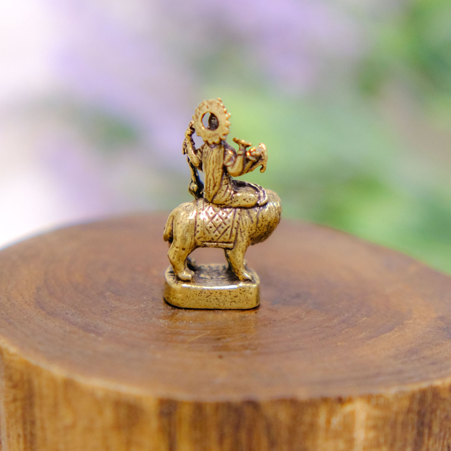 Handmade Brass Durga Statue, Goddess of Protection and Positivity
