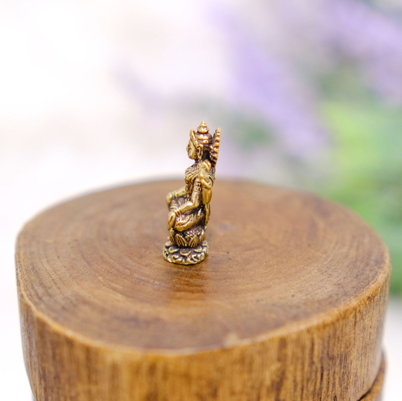 Brass Laxmi Statue, the Goddess of Wealth and Prosperity