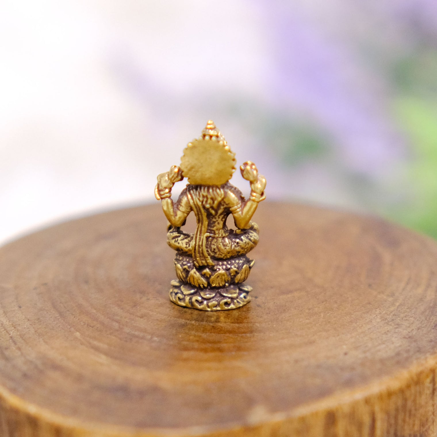 Brass Laxmi Statue, the Goddess of Wealth and Prosperity