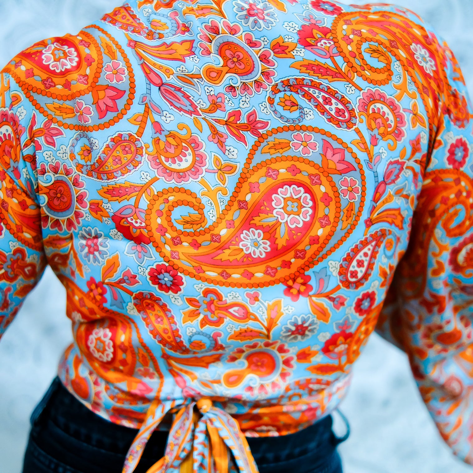 Paisley Wrap Top