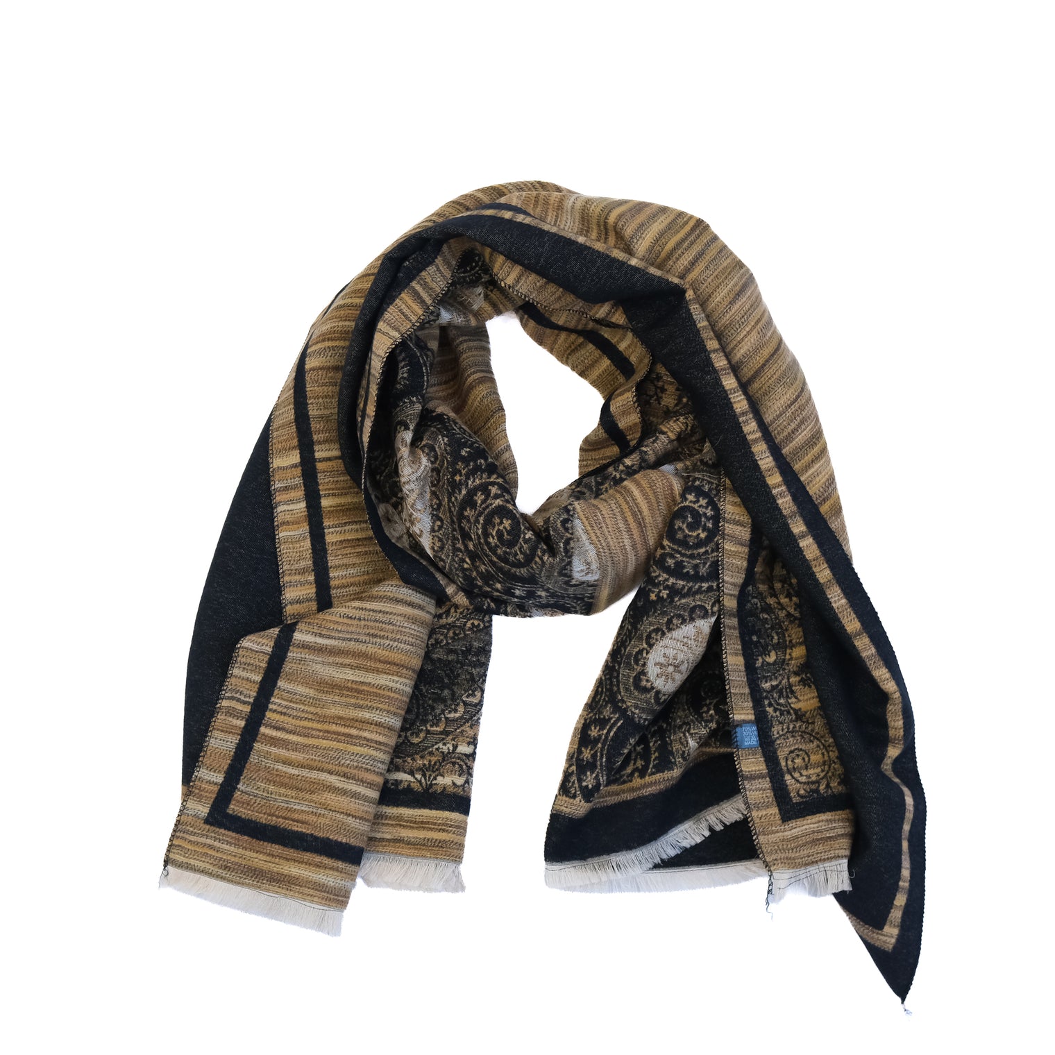 Reversible Paisley Wrap Scarf
