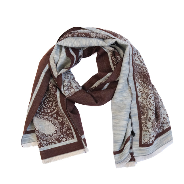 Reversible Paisley Wrap Scarf