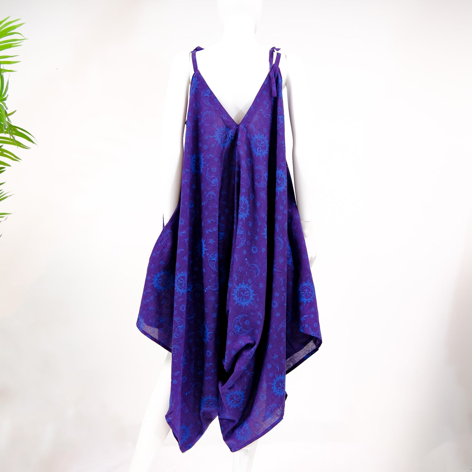 Celestial Print Bohemian Style Wide Leg Jumpsuit