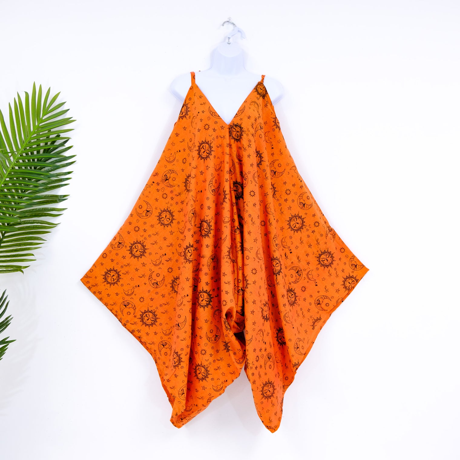 Celestial Print Bohemian Style Wide Leg Jumpsuit