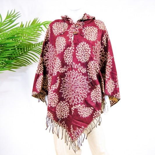Handloomed Wool Blend Winter Ponchos