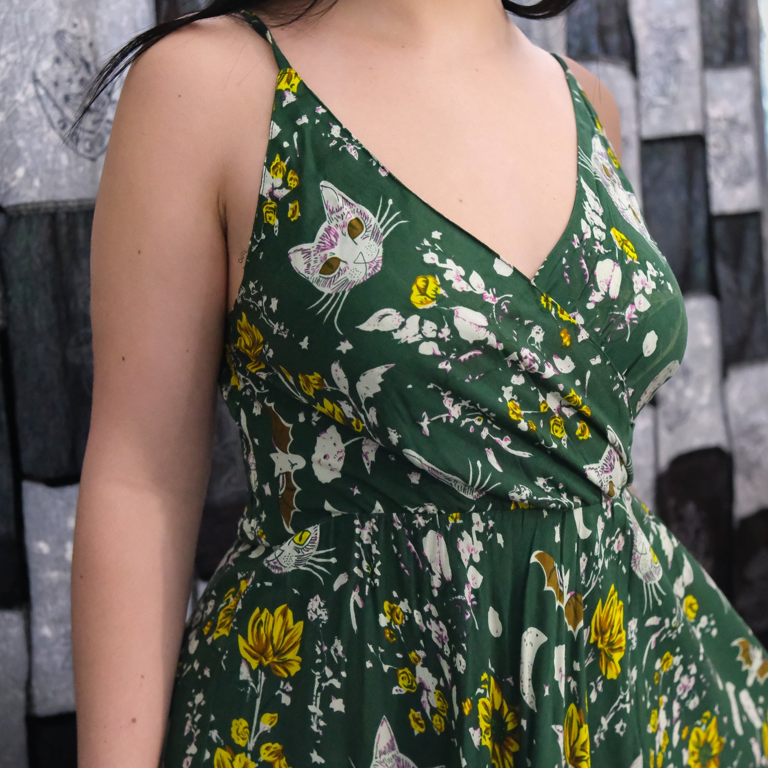 Witchcore Floral Maxi Dress