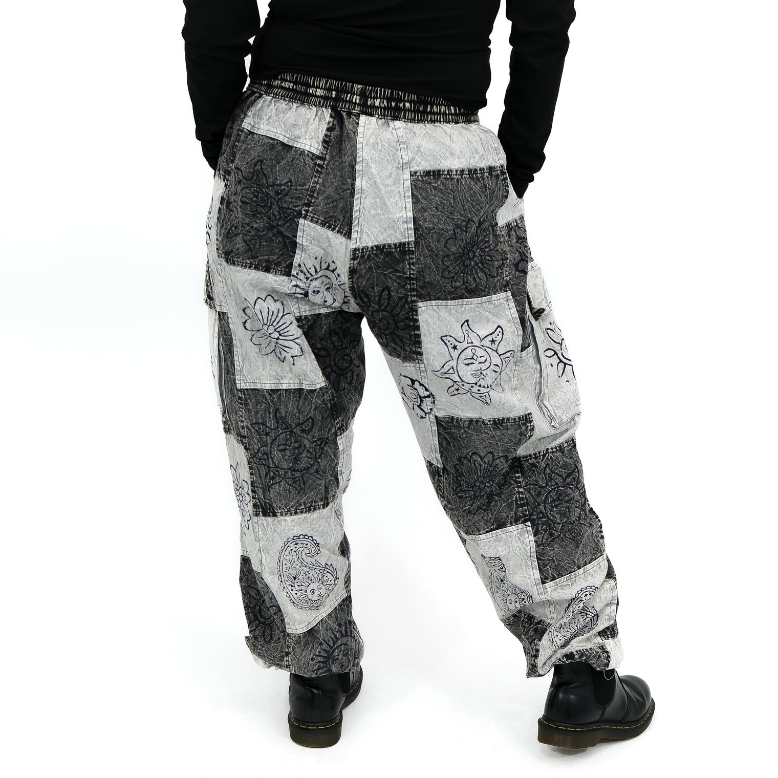 Patchwork Baggy Cargo Pants