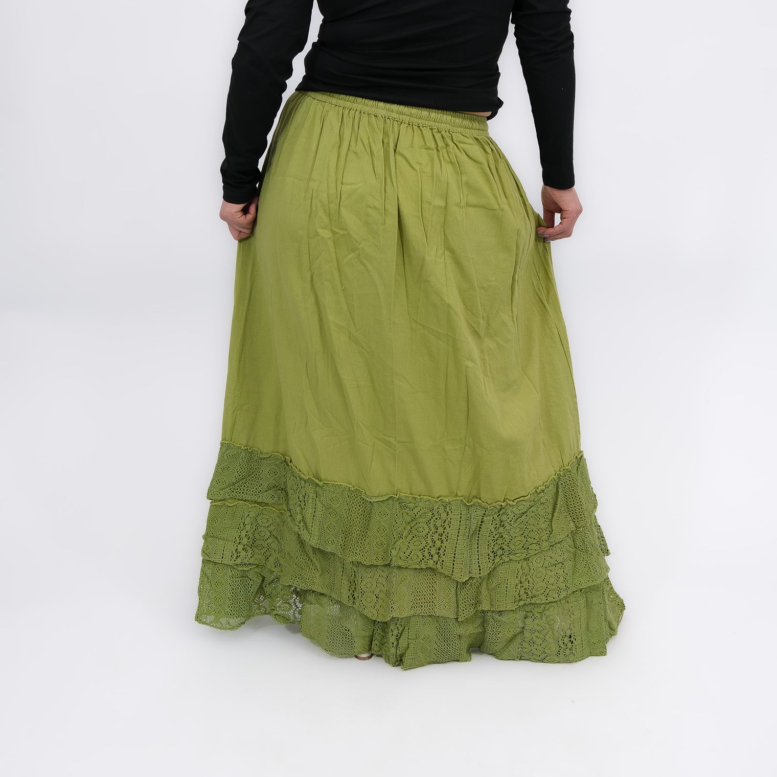 Prairie Goddess Lace Maxi Skirt