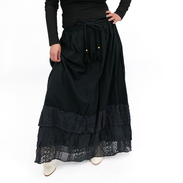 Prairie Goddess Lace Maxi Skirt