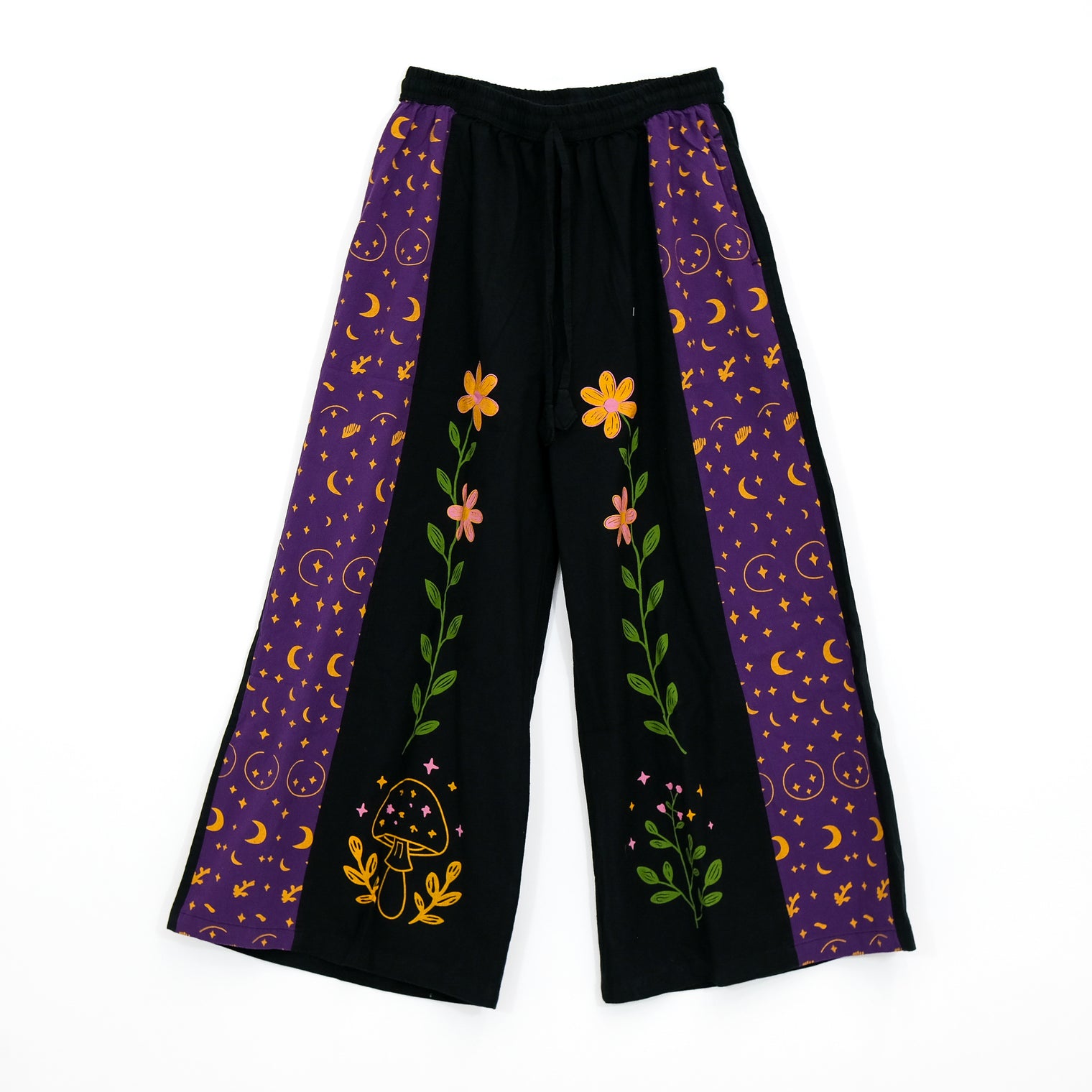 Celestial Bloom Wide Leg Pants