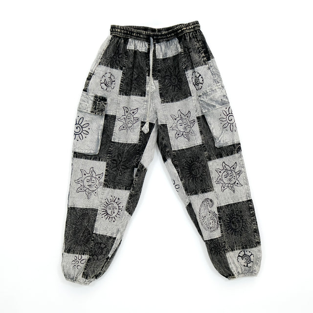 Patchwork Baggy Cargo Pants