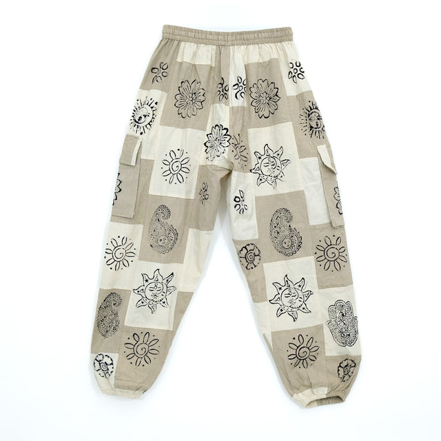 Patchwork Baggy Cargo Pants