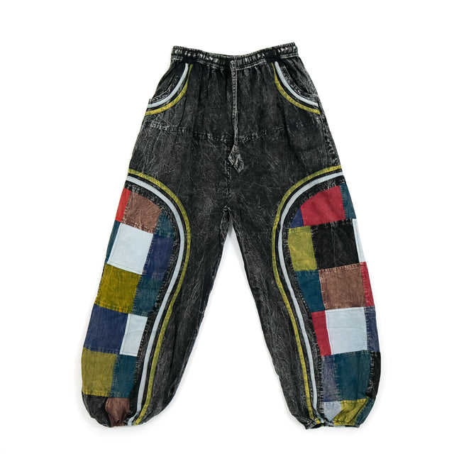 Unisex Stonewashed Cotton Baggy Pants