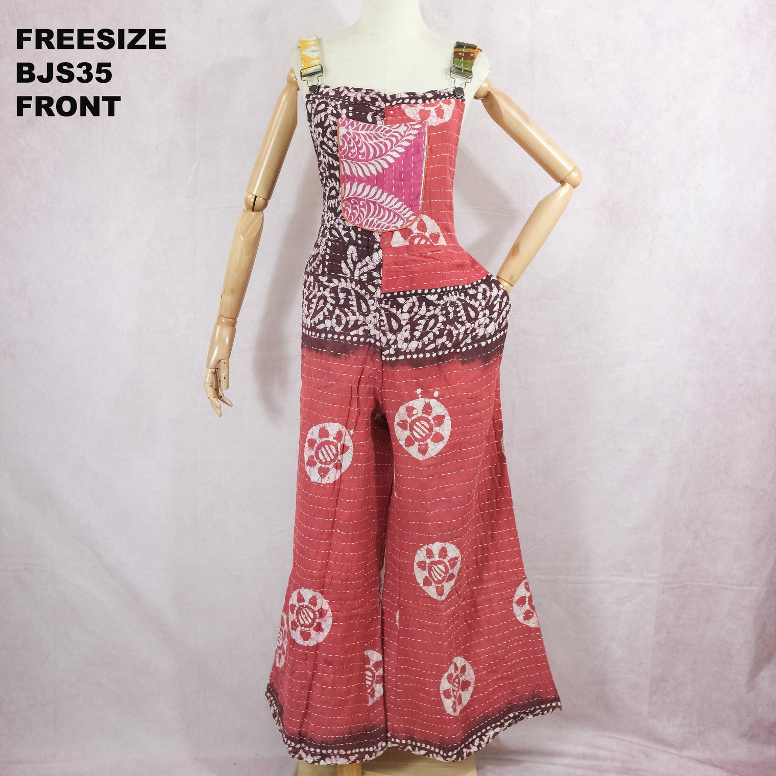 Kantha Boho Wide Leg Jumpsuit