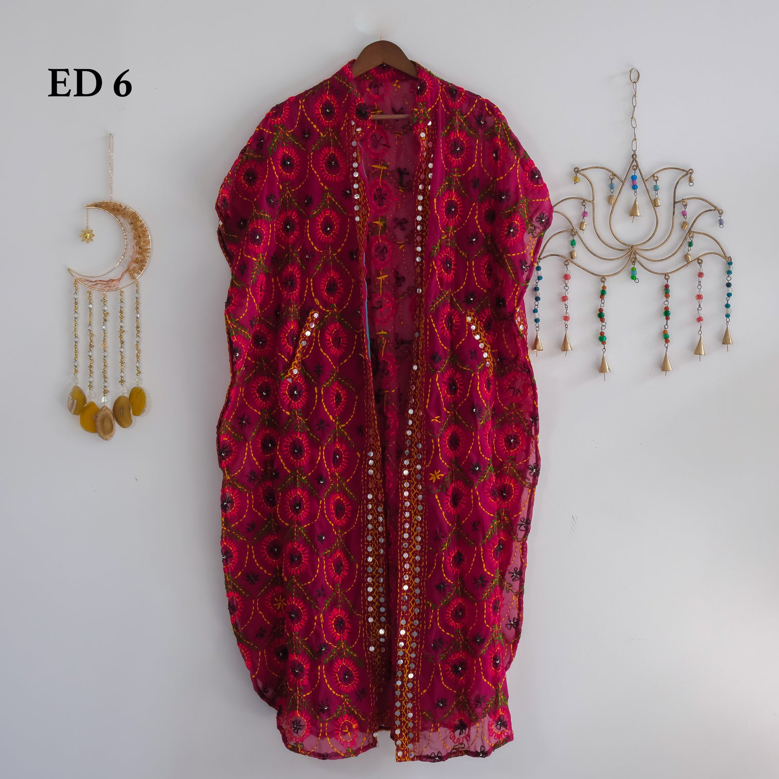 Embroidery Jacket with Pockets