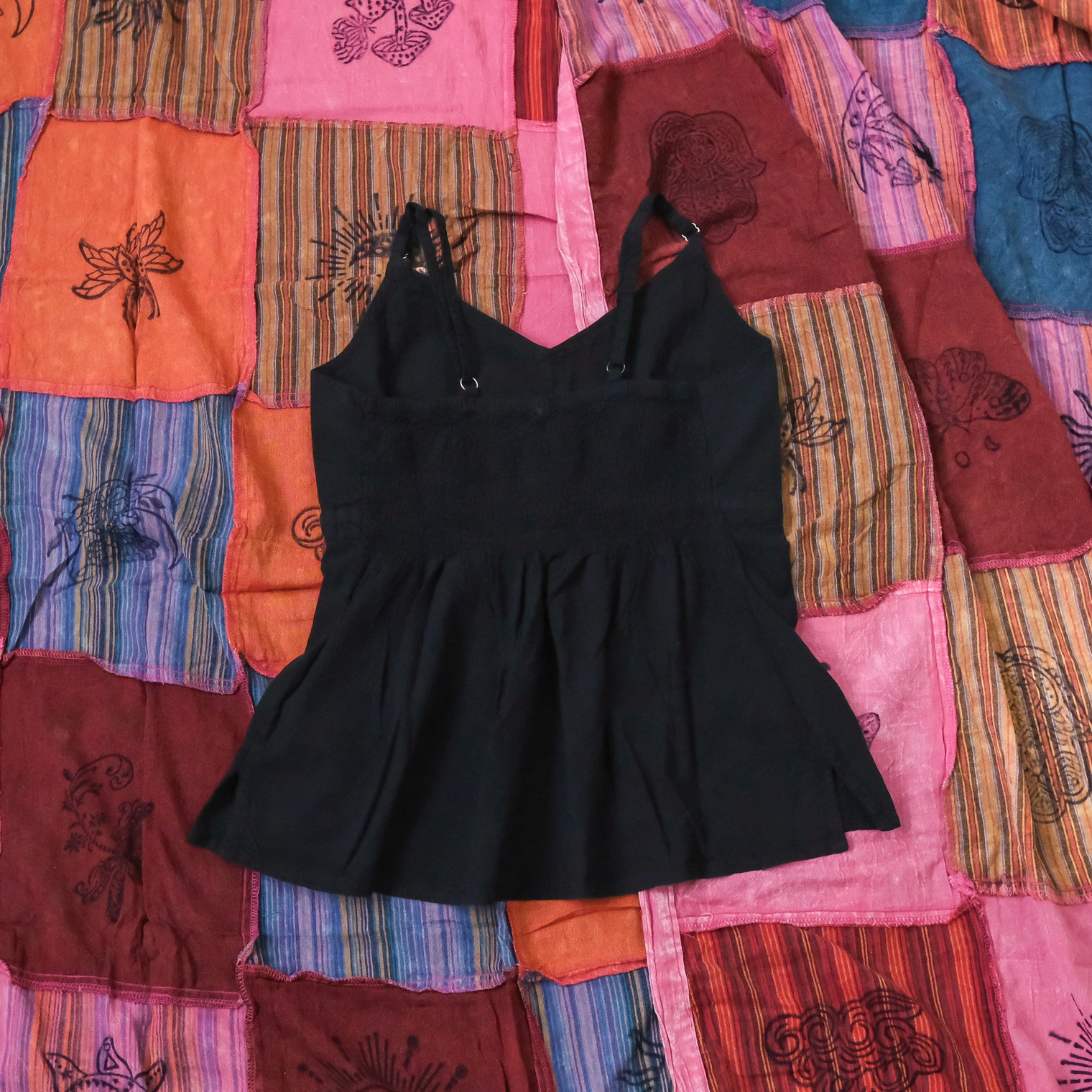 Cotton Boho Babydoll Cami Top