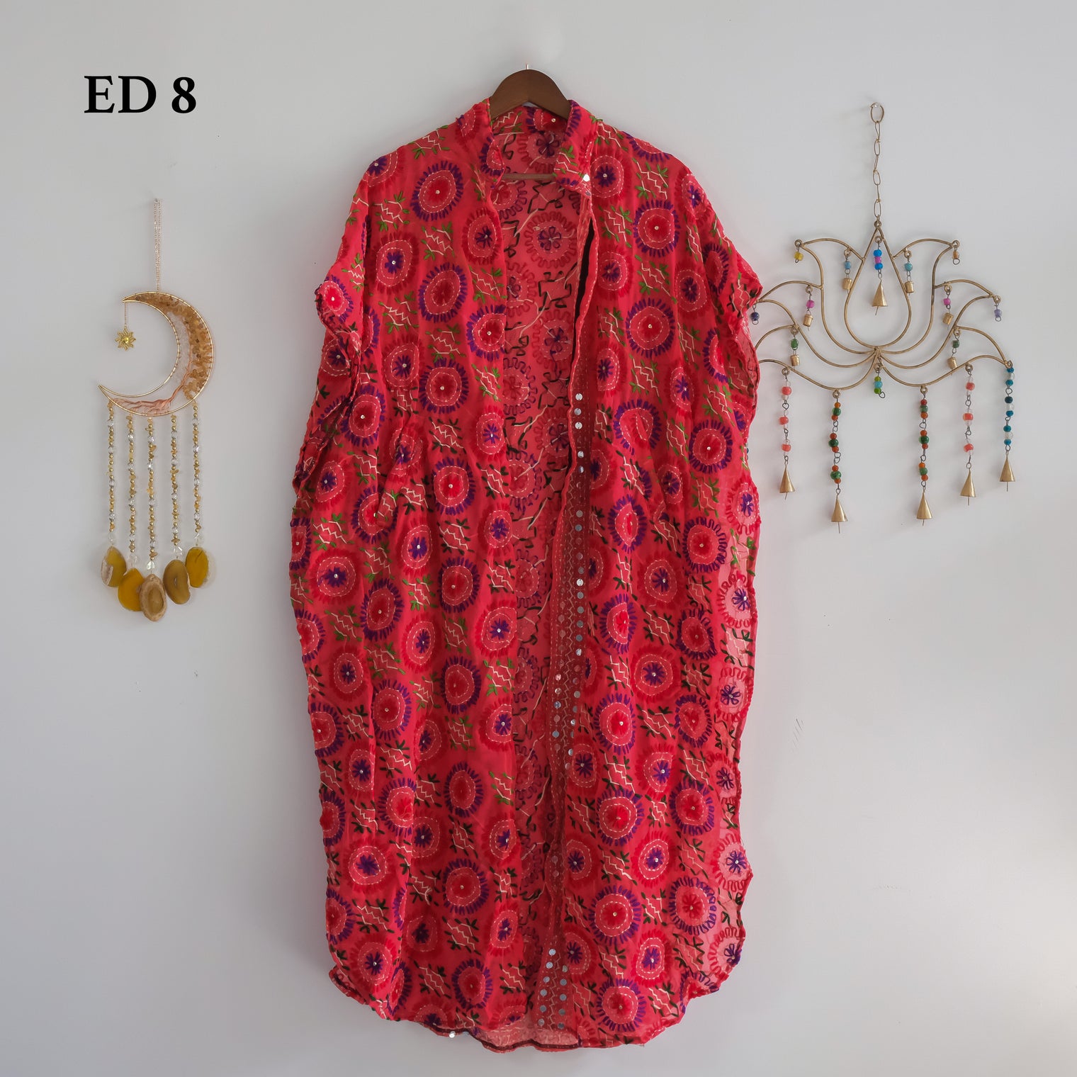 Embroidery Jacket with Pockets